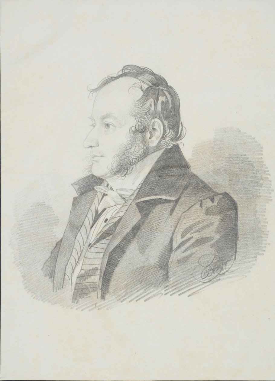 Retrato de EE Jungcurt, década de 1830. de Carl von Hampeln