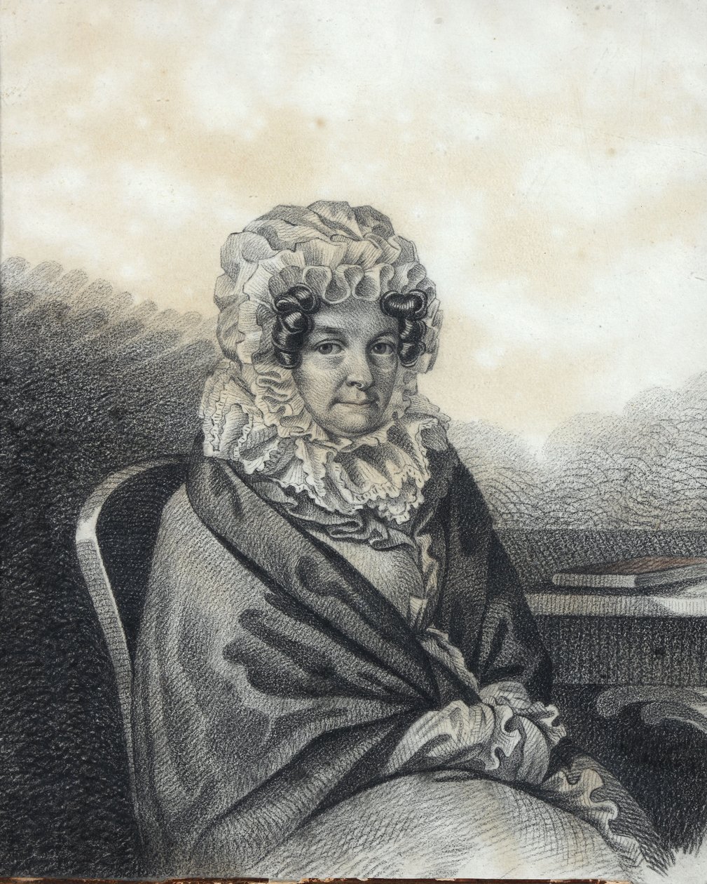 Retrato de Kleopatra Petrovna Nashchokina 1767-1828, née Nelidova, década de 1820. de Carl von Hampeln