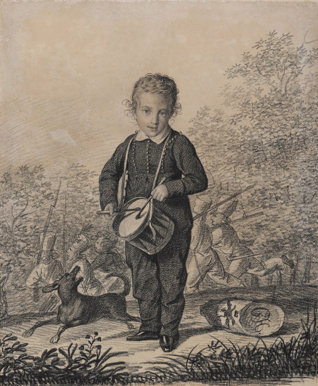 Retrato de Timofey Korsakov, início dos anos 1820. de Carl von Hampeln