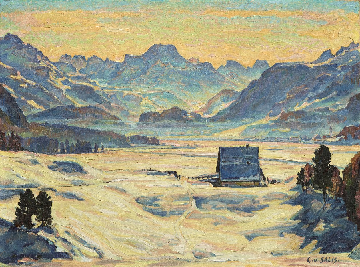 Champesch II (óleo sobre tela) de Carl von Salis