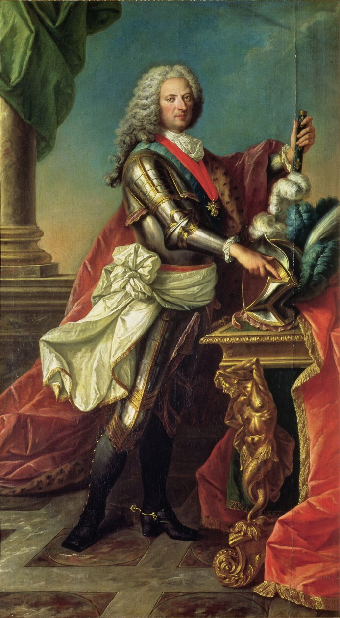 Retrato do regente, Philippe d&39;Orleans (1674-1723) de Carle van Loo
