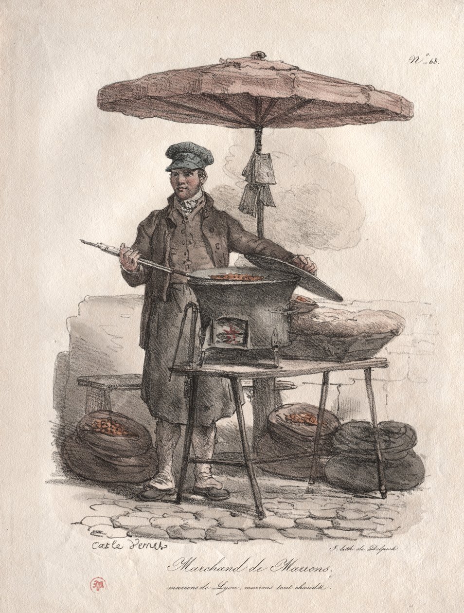 mascate de castanhas de Carle Vernet