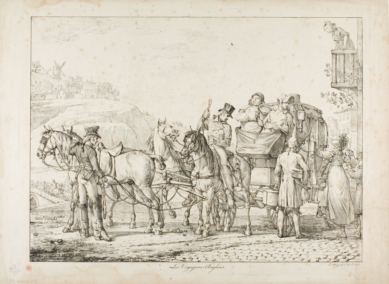 Viajantes ingleses de Carle Vernet