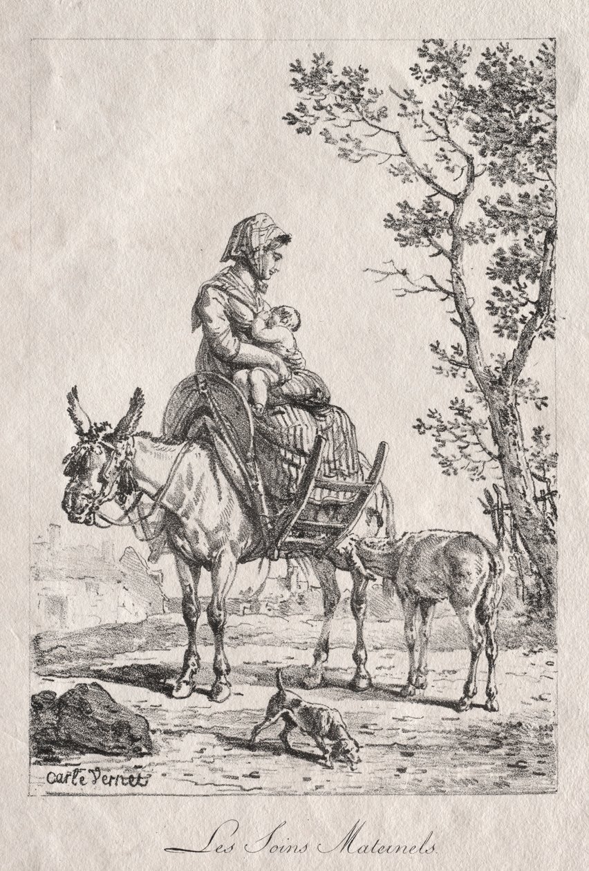 Cuidado materno. de Carle Vernet