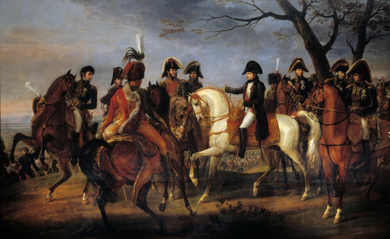 Napoleão deu a ordem antes da Batalha de Austerlitz em 2 de dezembro de Carle Vernet