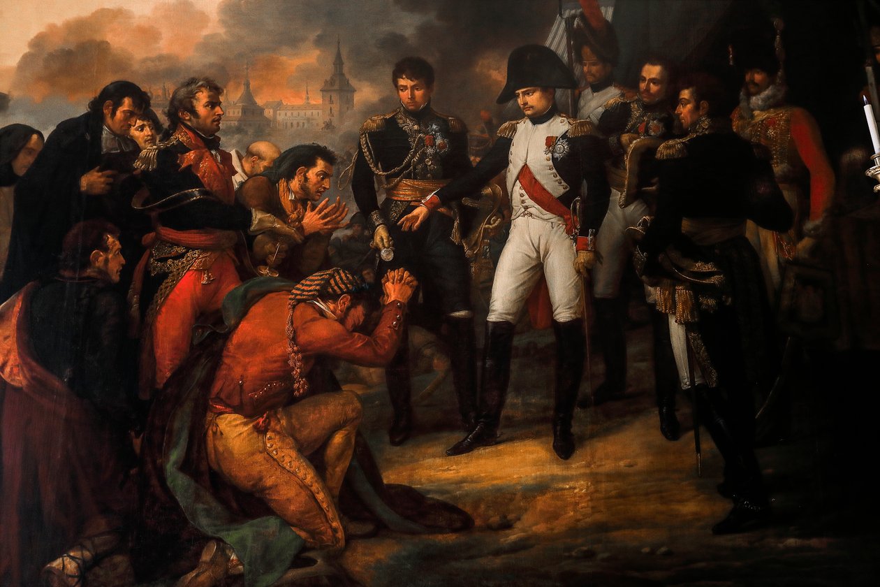 Napoleão em frente a Madrid em 1808 de Carle Vernet