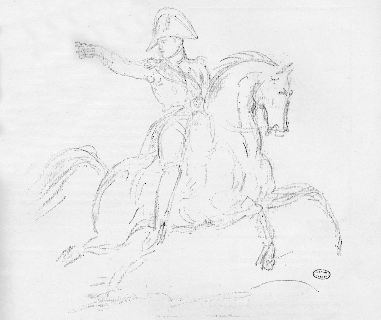 Napoleão a cavalo, século x18 de Carle Vernet