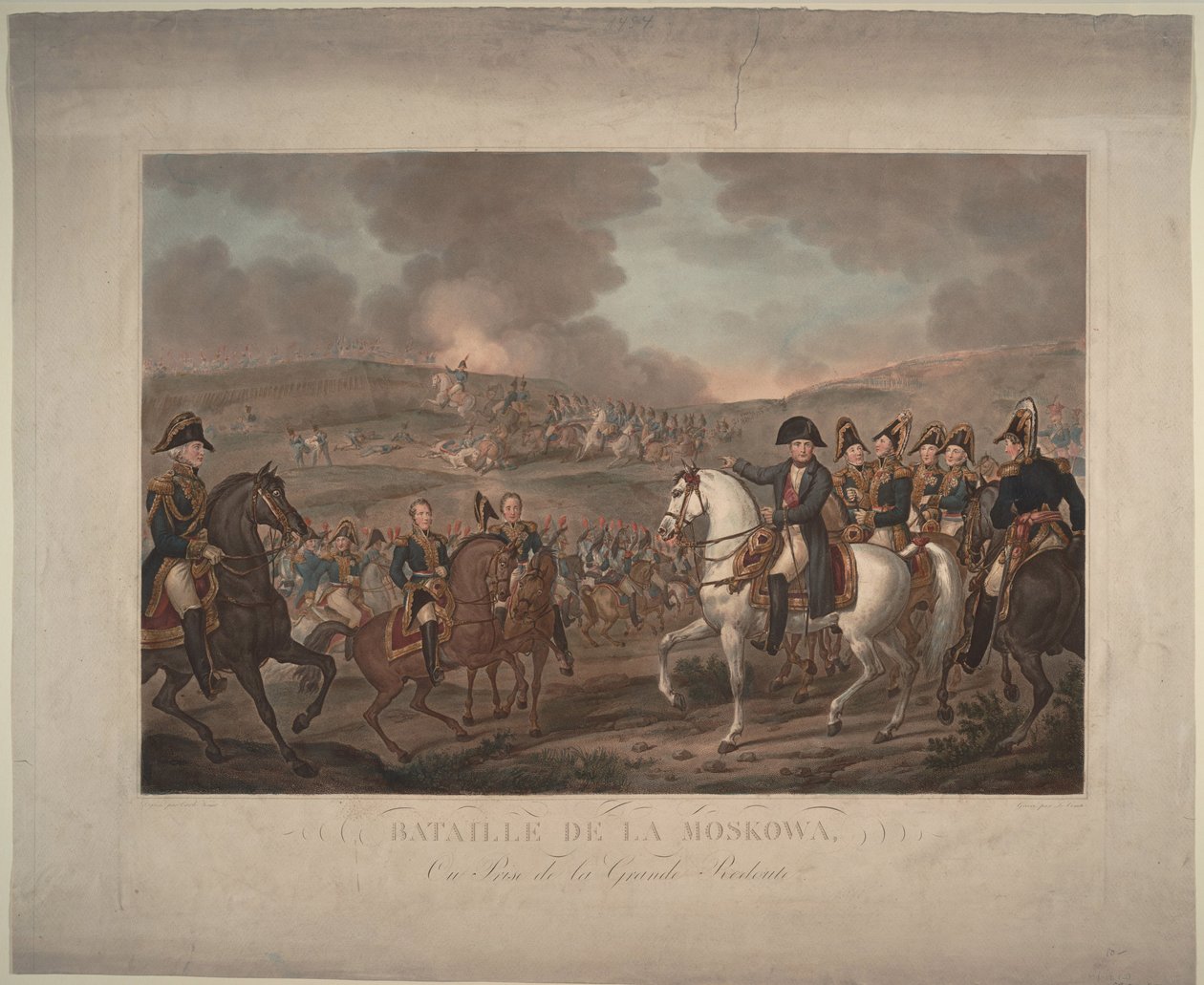 A Batalha de Borodino em 26 de agosto de 1812, 1825 de Carle Vernet