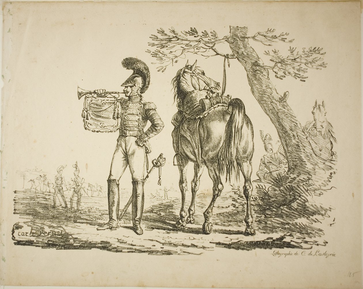 Trompetista dos Fuzileiros de Carle Vernet