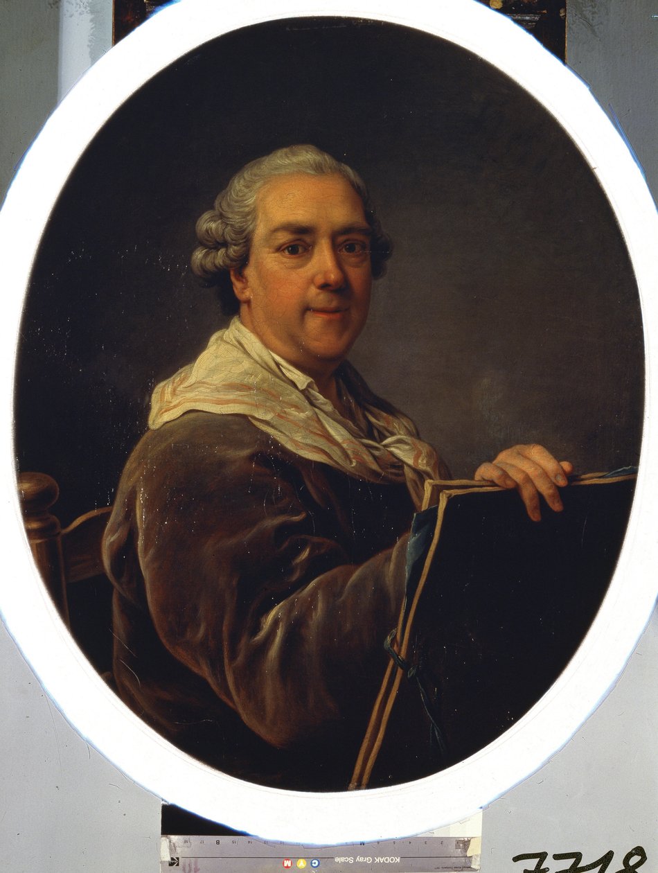 Auto-retrato. Pintura de Carl Van Loo (1705-1765). Óleo sobre tela, 87,5 x 71,5 cm de Carle van Loo