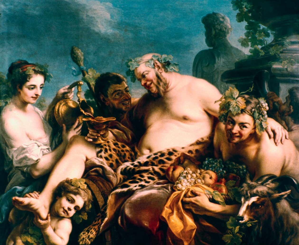 Silenus bêbado, 1747. de Carle van Loo