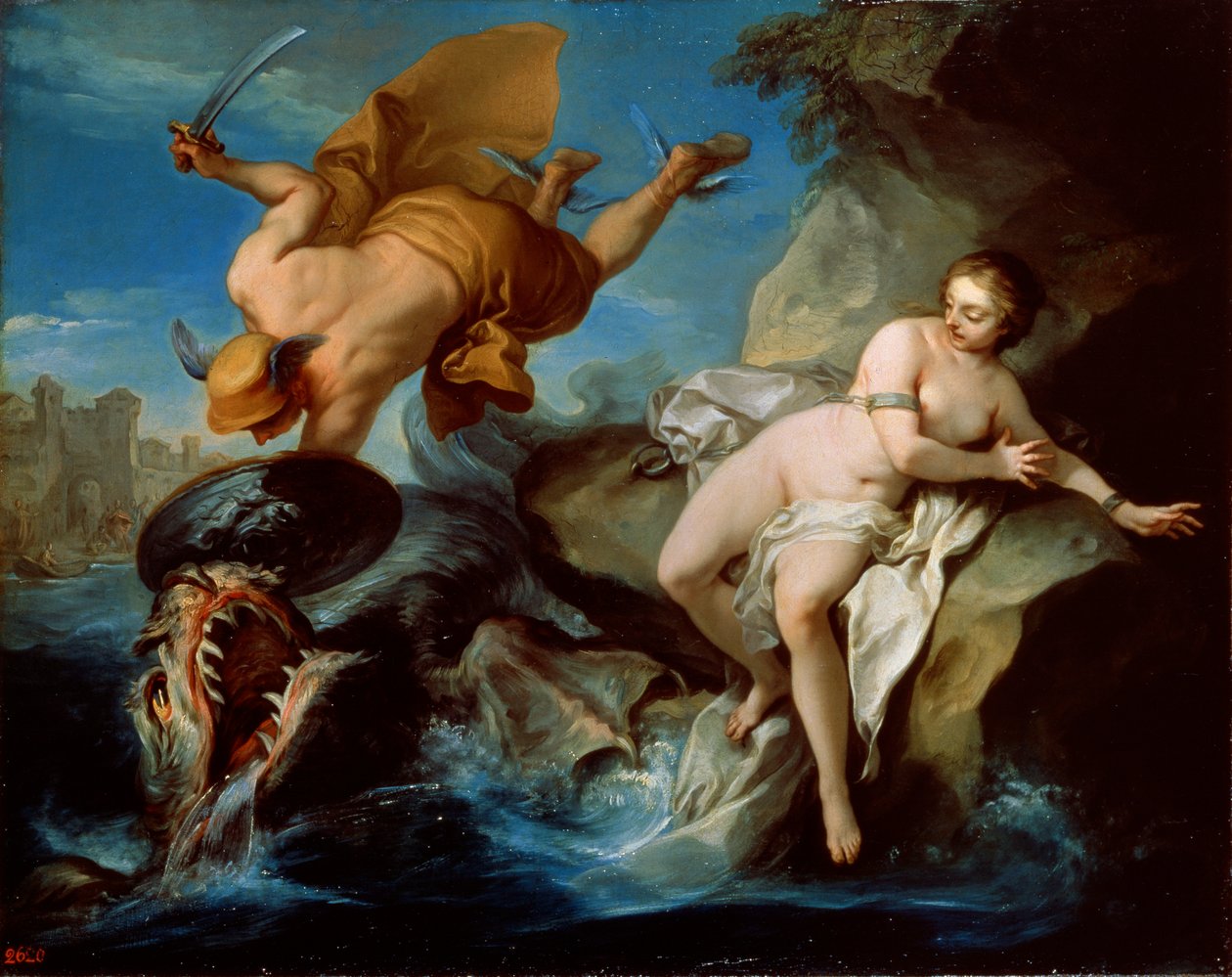 Perseu e Andrômeda, século XVII. de Carle van Loo