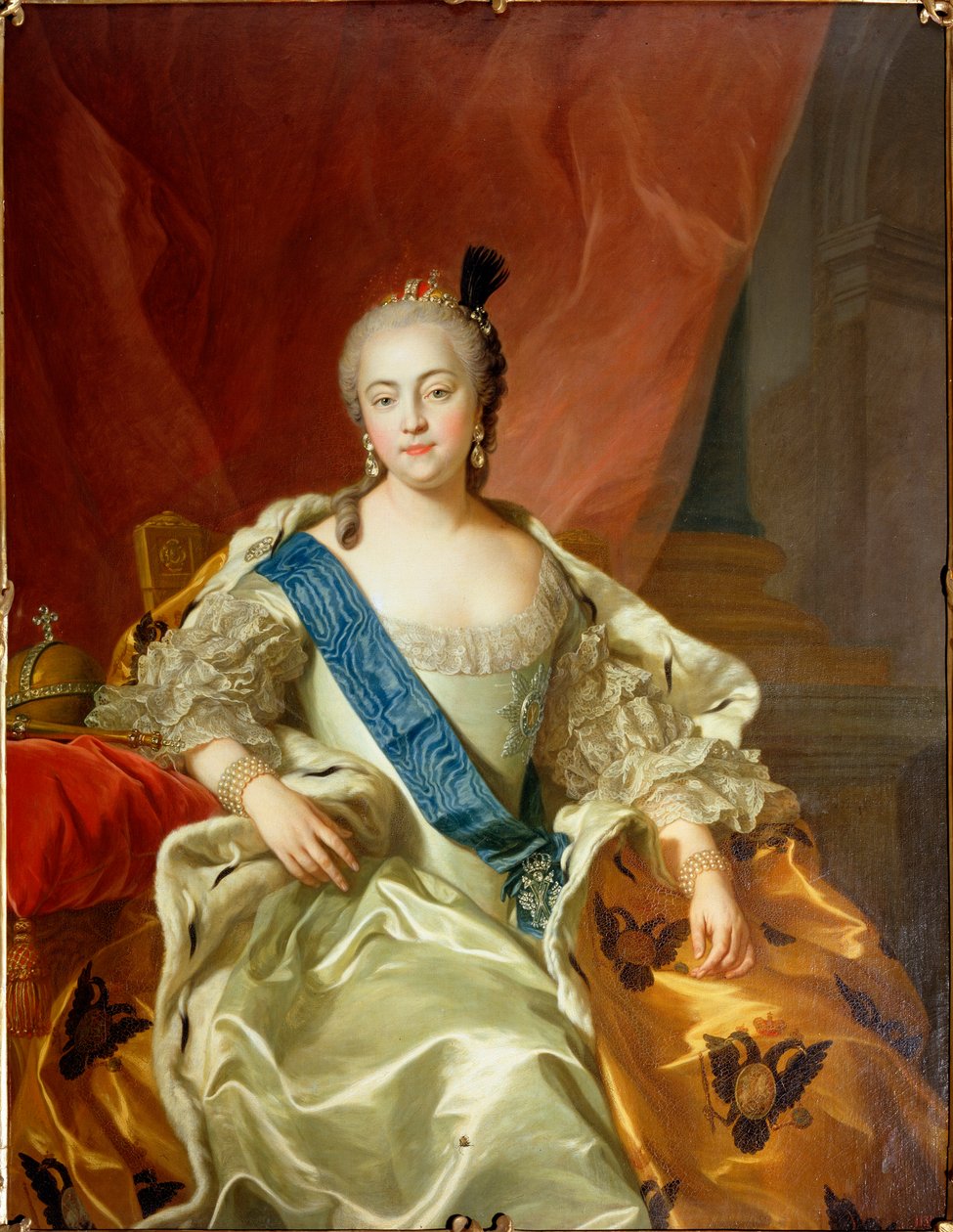Retrato da imperatriz Elisabeth Petrovna, 1760 de Carle van Loo
