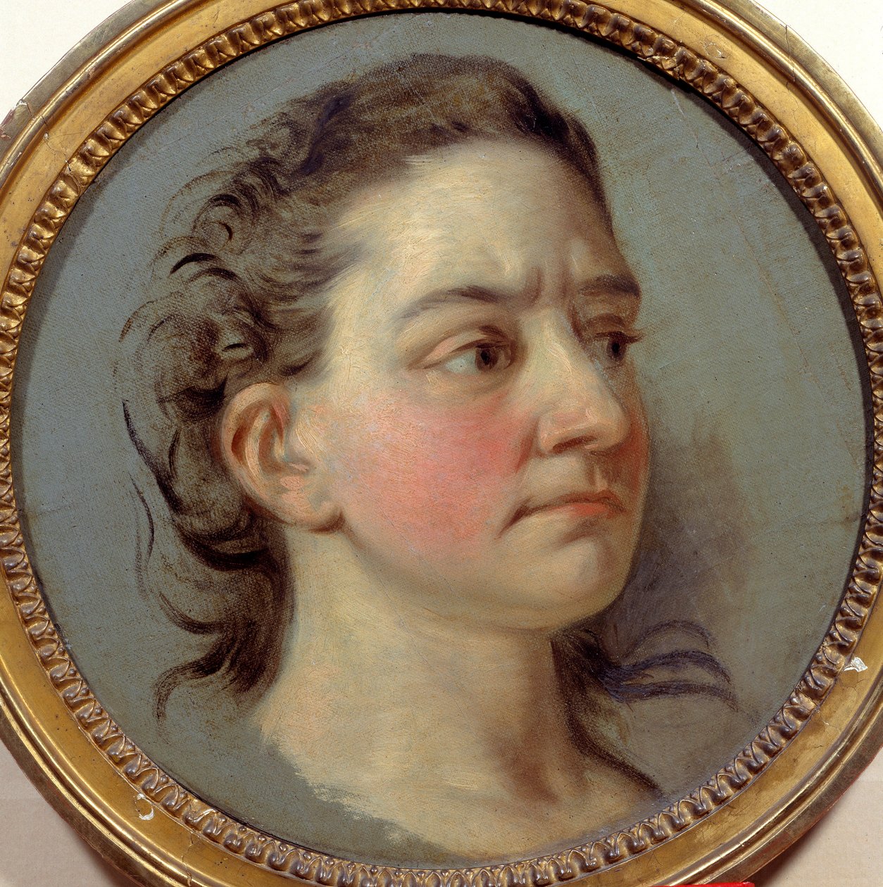 Retrato de Mademoiselle Clairon Josephe Leris de La Ttude dit Mademoiselle Clairon (1723 -1803) intérprete de Voltaire. Pintura de Carle Van Loo (1705-1765) de Carle van Loo