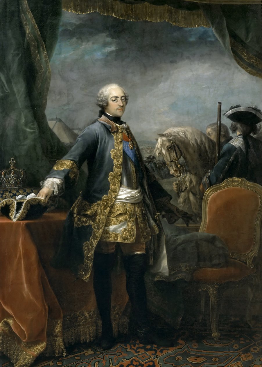 Retrato do rei Luís XV 1710-1774 de Carle van Loo
