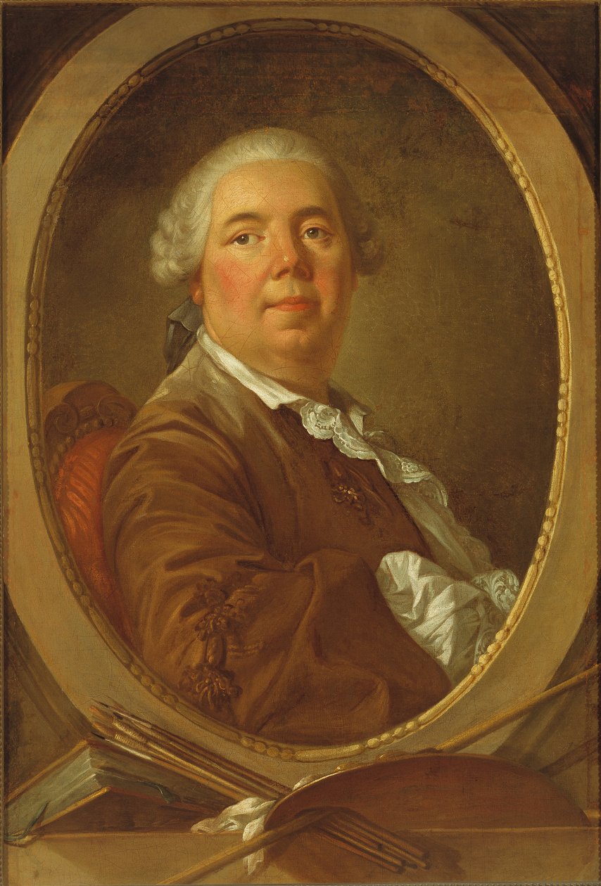 Auto-retrato, cerca de 1760. de Carle van Loo