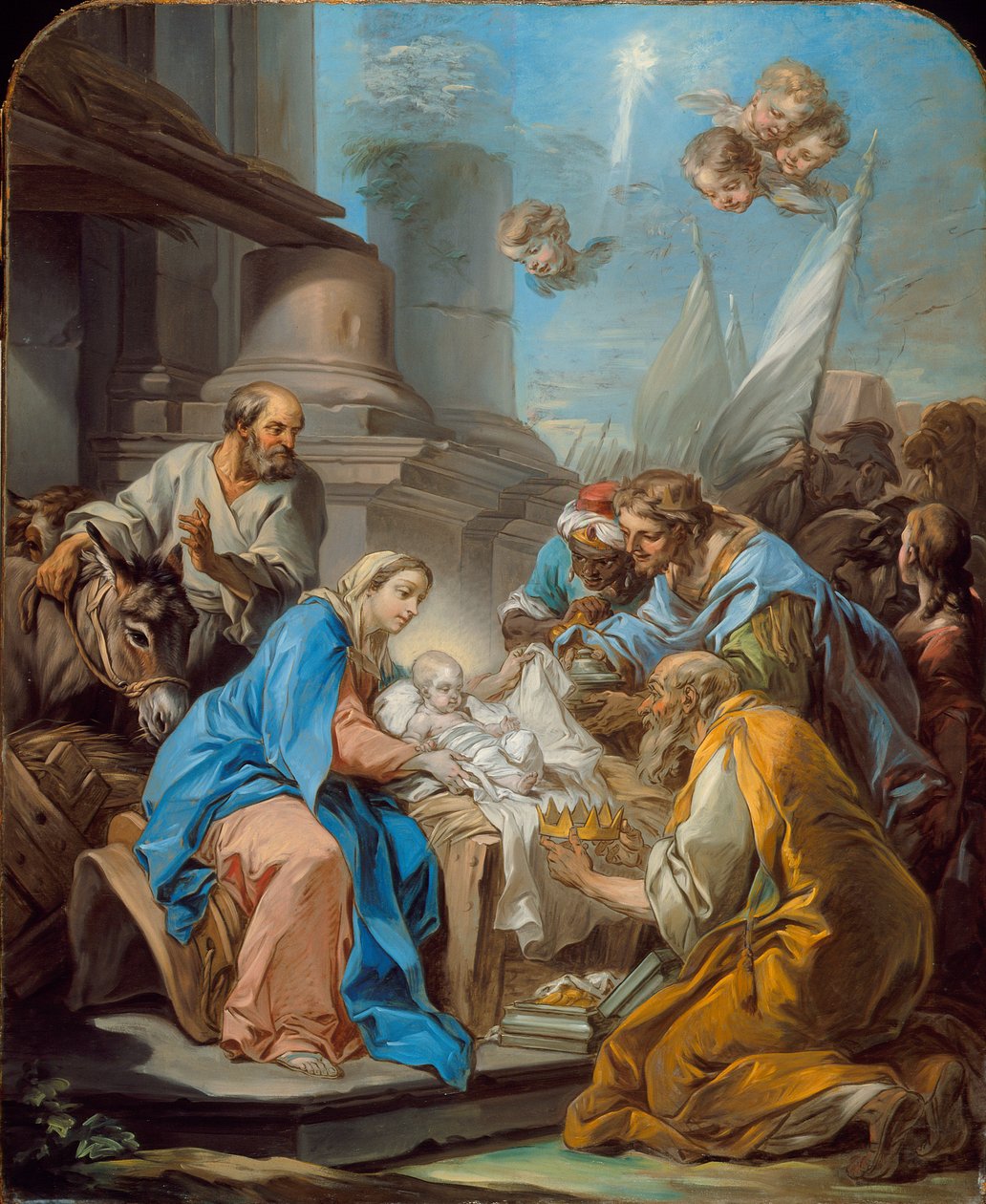 A Adoração dos Magos, c.1760 de Carle van Loo