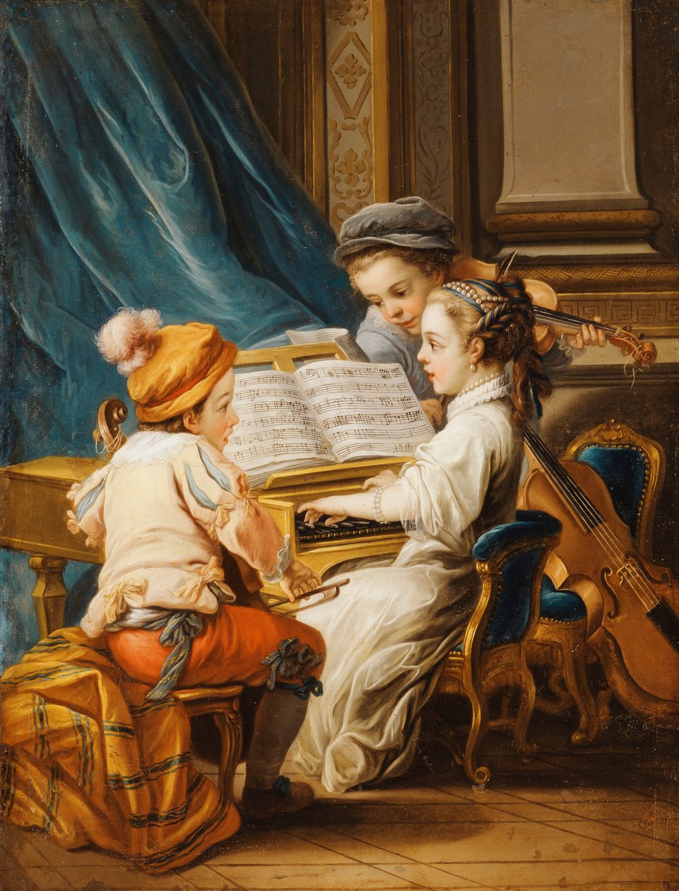 The Four Arts - Música, de Carle van Loo