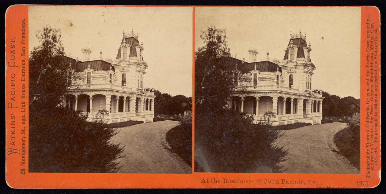Na Residência de John Parrott, Esq., San Mateo, Cal. de Carleton E. Watkins