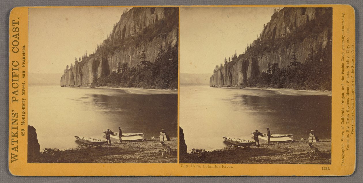 Cabo Horn, rio Columbia de Carleton E. Watkins