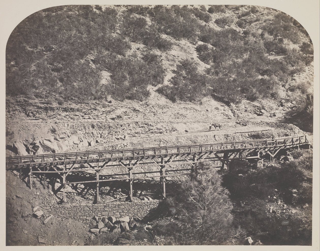 Ponte Ferroviária, Cabo Horn, Condado de Mariposa de Carleton E. Watkins