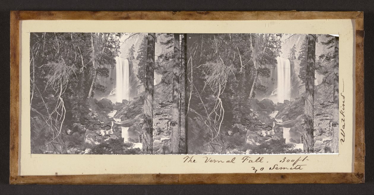 A queda vernal. 300 pés Yo Semite. de Carleton E. Watkins