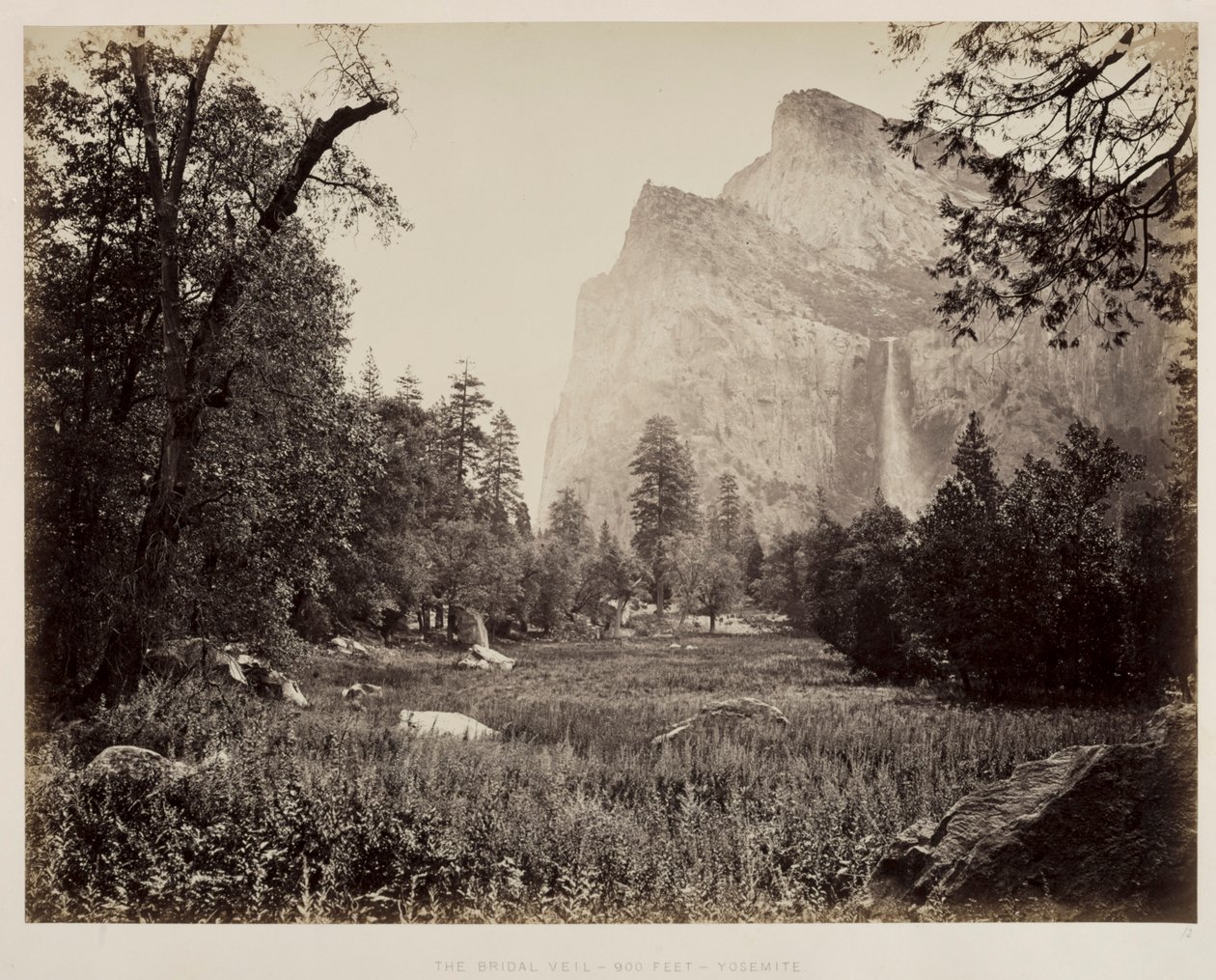 Véu de Noiva, Yosemite, c. 1865-1866. de Carleton E. Watkins