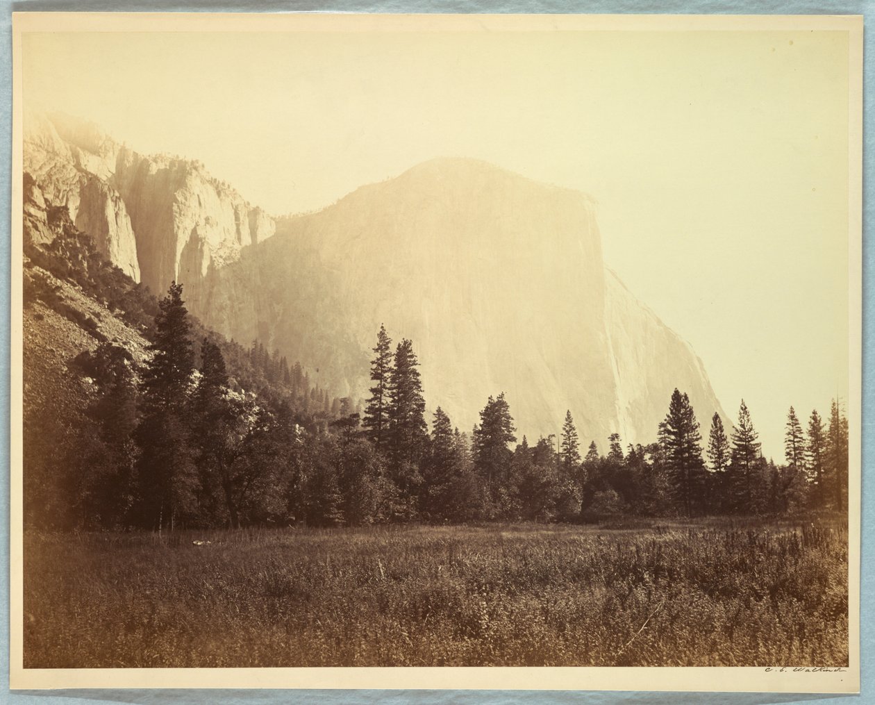 El Capitan, Yosemite de Carleton E. Watkins