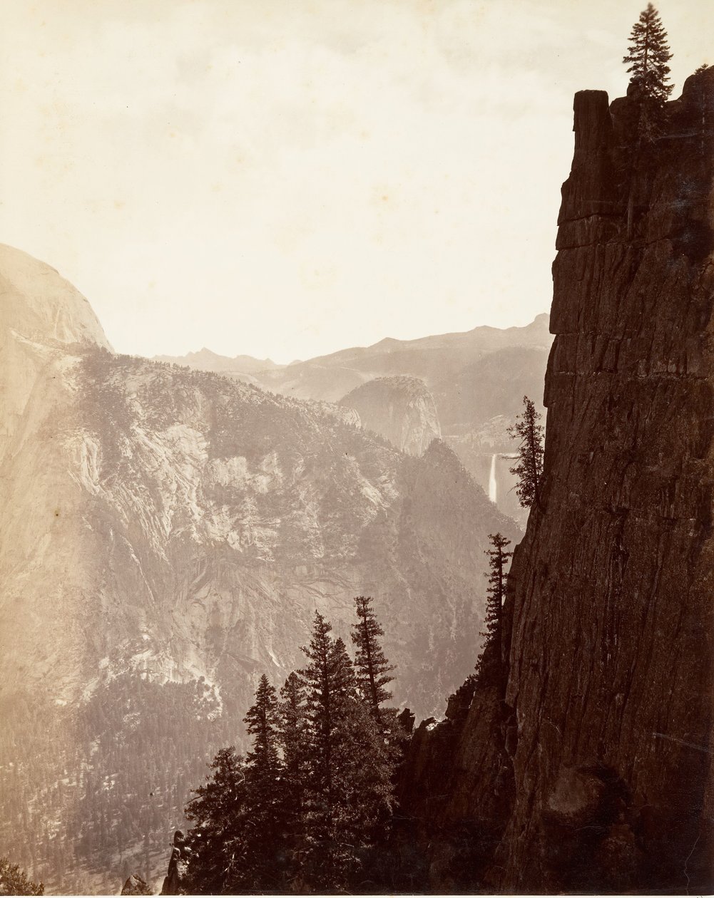 Vista Geral de Yosemite, c. 1872, impresso ca. 1876. de Carleton E. Watkins.