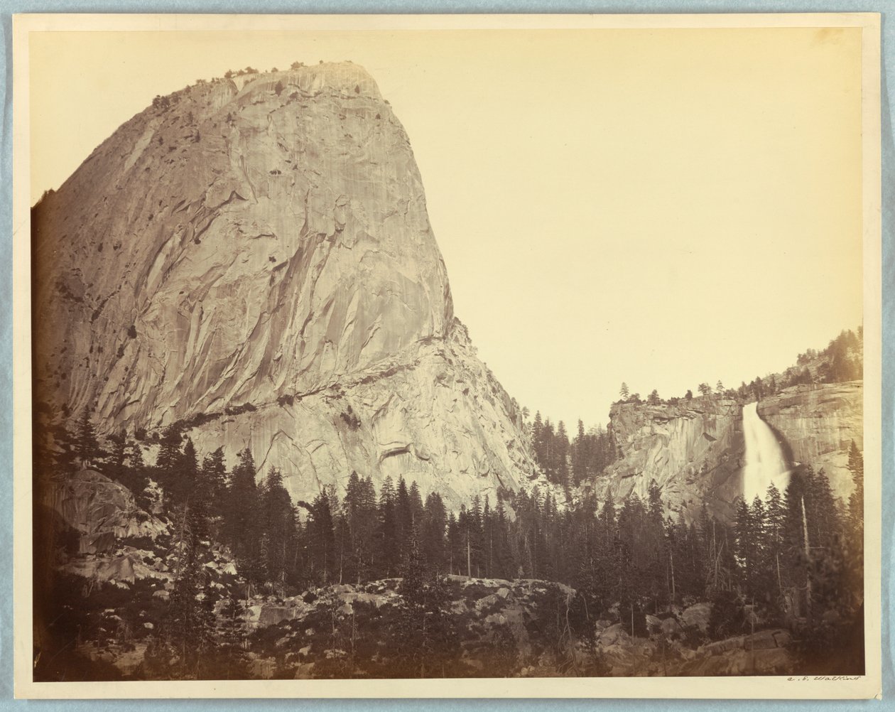 Monte Broderick, Nevada Falls, 700 pés, Yosemite de Carleton E. Watkins