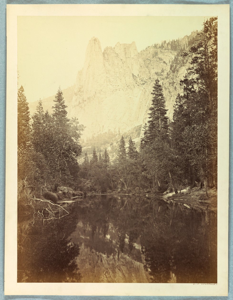Sentinela, 3270 pés, Yosemite de Carleton E. Watkins