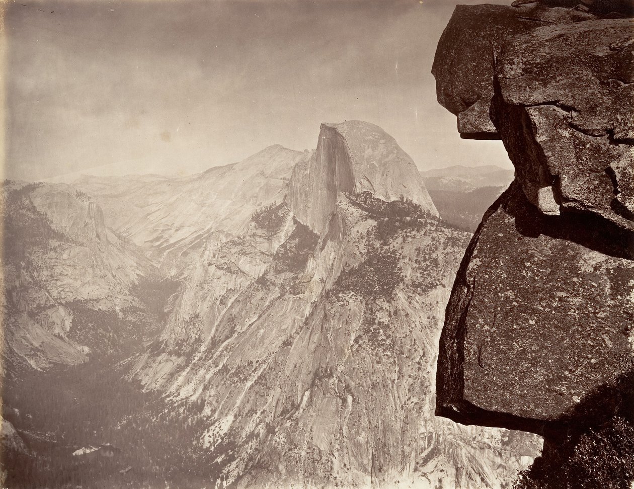 South Dome, Yosemite, c. 1872, impresso ca. 1876. de Carleton E. Watkins.