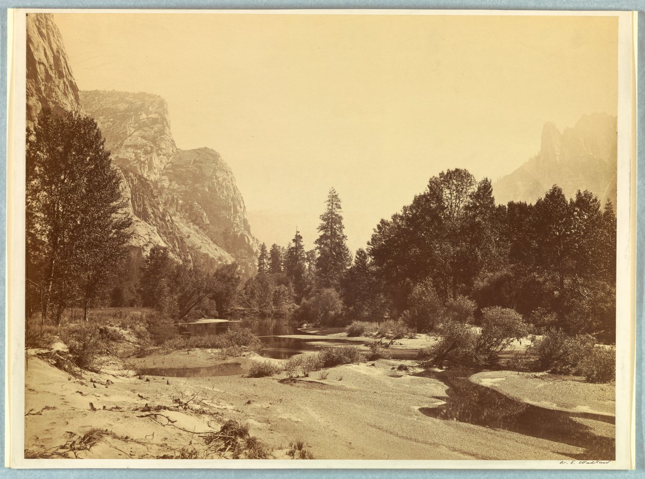 Subindo o vale, Yosemite de Carleton E. Watkins