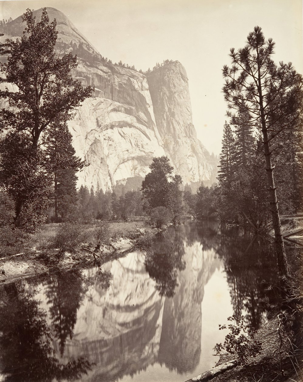 Torre Washington, Yosemite, c. 1872, impresso ca. 1876. de Carleton E. Watkins.
