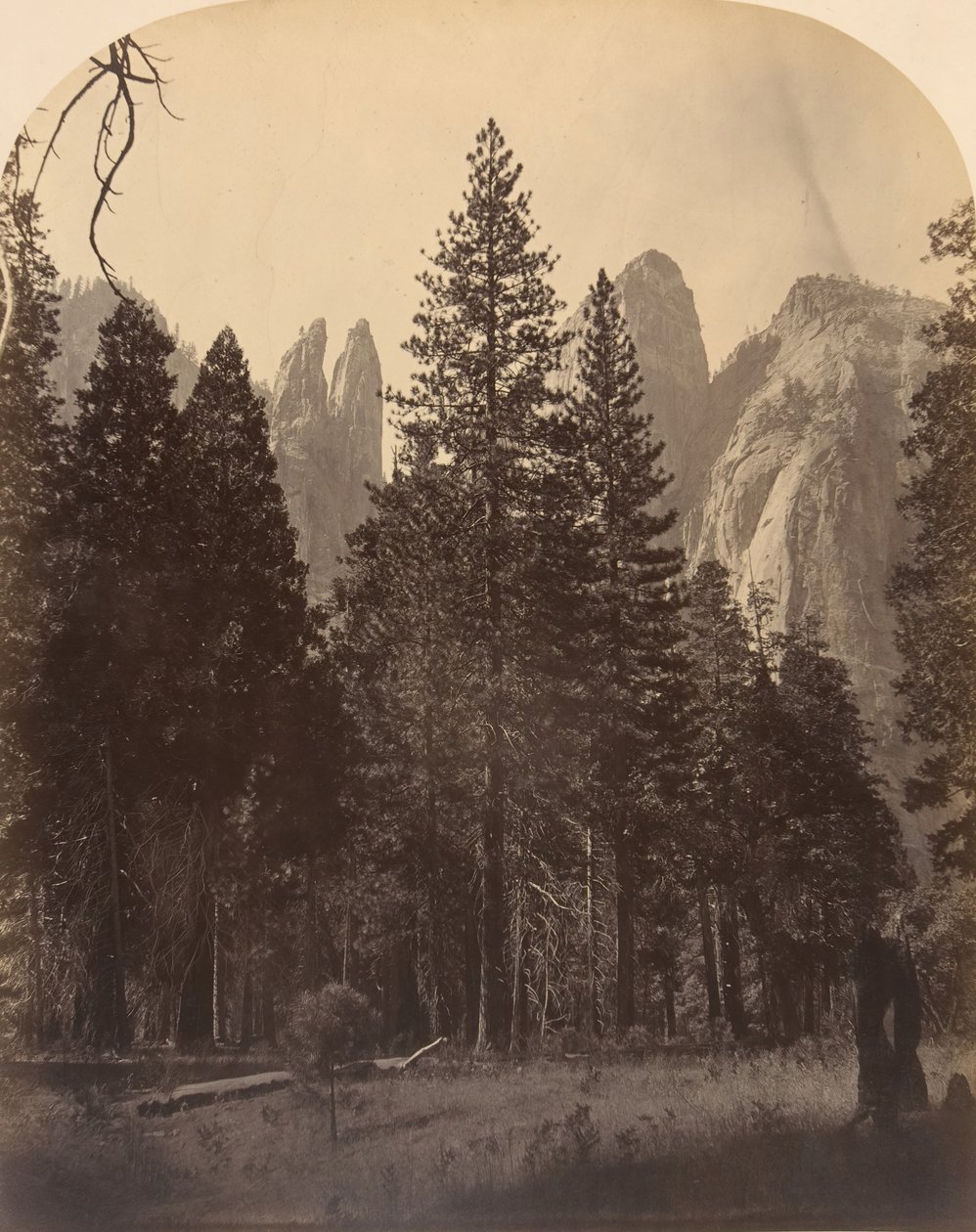 Torres da Catedral, 1861. de Carleton Emmons Watkins