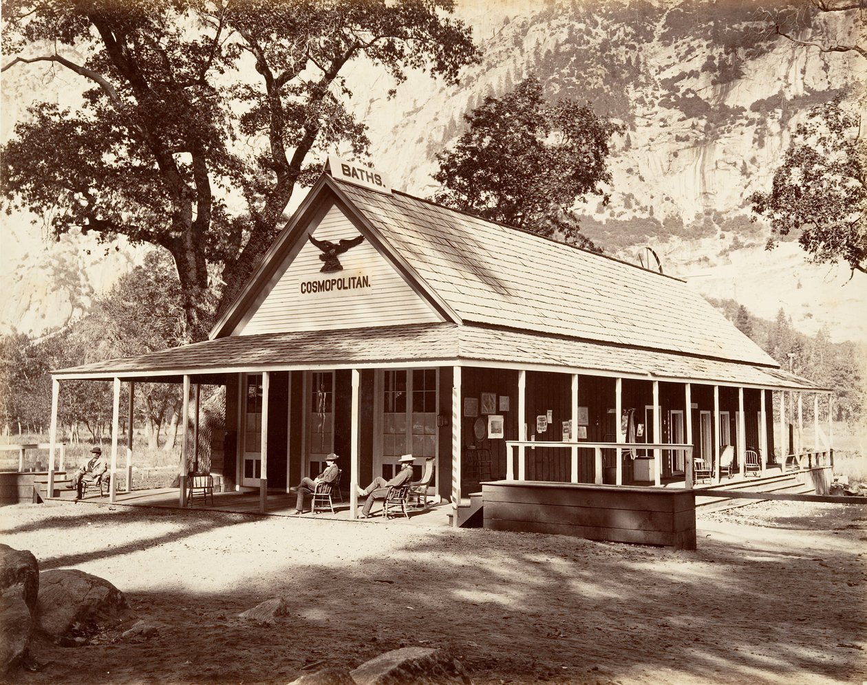 Salão Cosmopolita, ca. 1872, impresso ca. 1876. de Carleton Emmons Watkins