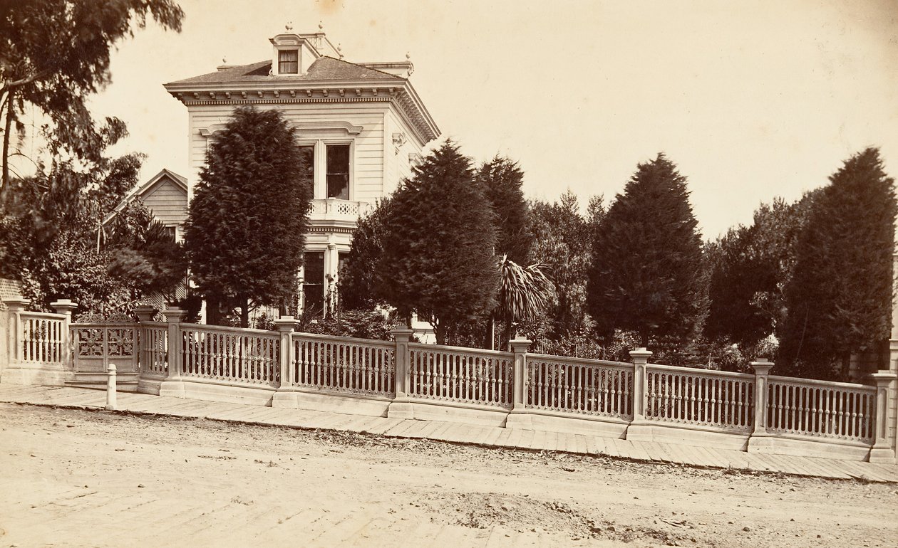 Residência de Carlos Bernardo. 312 Oak Street, São Francisco, Califórnia, ca. 1876. de Carleton Emmons Watkins