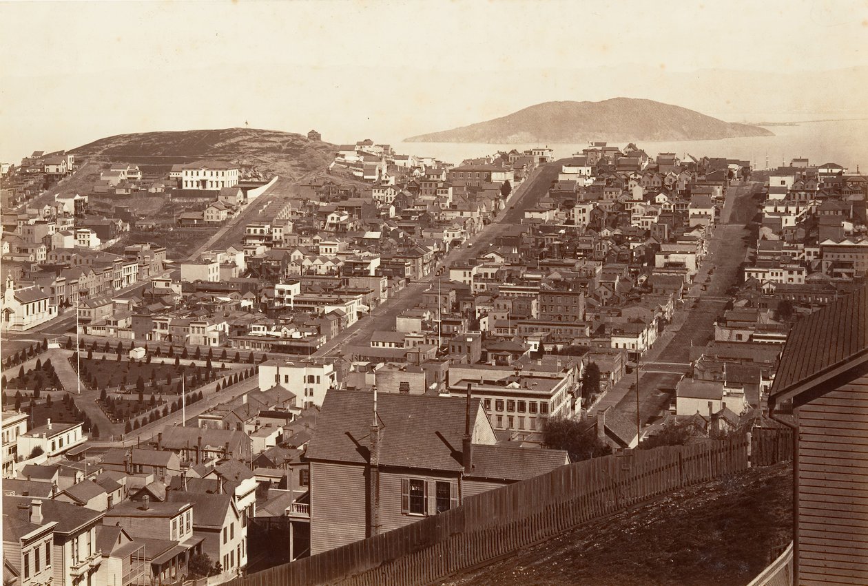 São Francisco, 1864, impresso ca. 1876. de Carleton Emmons Watkins