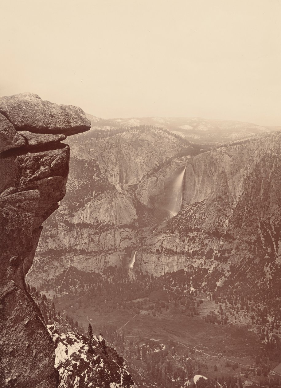 As cataratas de Yosemite, a partir de Glacier Point, 1878-1881 (foto) de Carleton Emmons Watkins