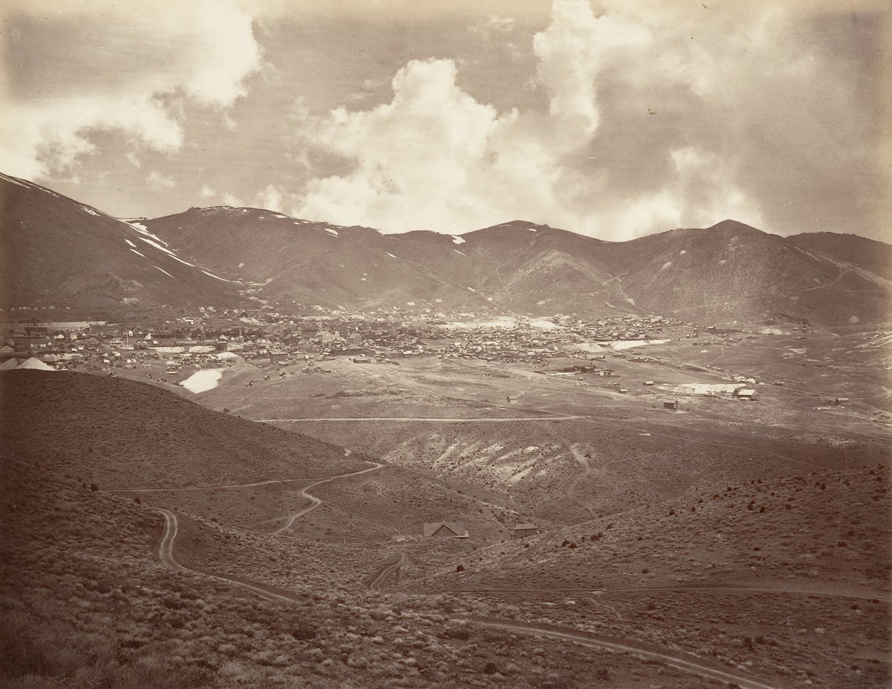 Virginia City, 1875, impresso ca. 1876. de Carleton Emmons Watkins