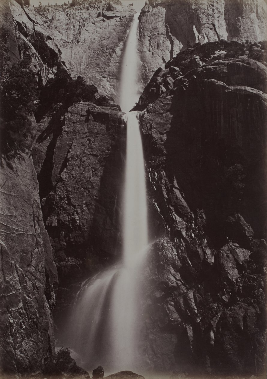 Cataratas de Yosemite, vista da parte inferior, c.1878 (impressão albuminada) de Carleton Emmons Watkins