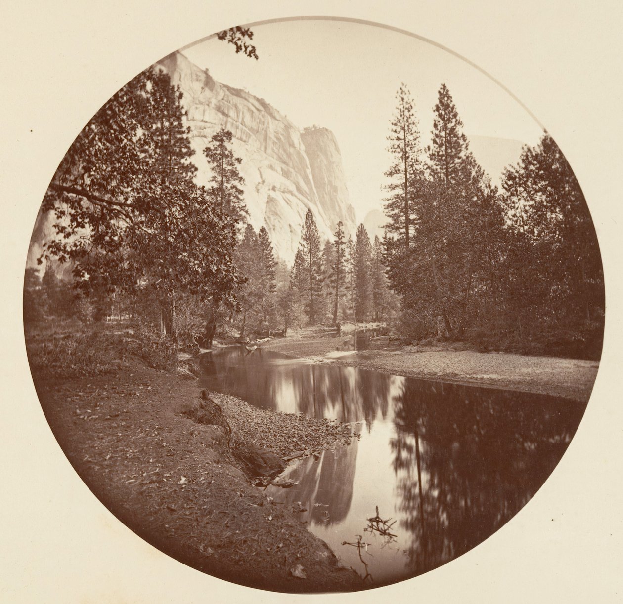 [Parque Nacional de Yosemite, Califórnia], c. 1878. de Carleton Emmons Watkins