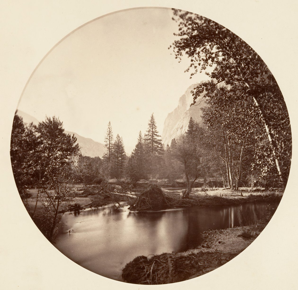 [Parque Nacional de Yosemite, Califórnia], c. 1878. de Carleton Emmons Watkins
