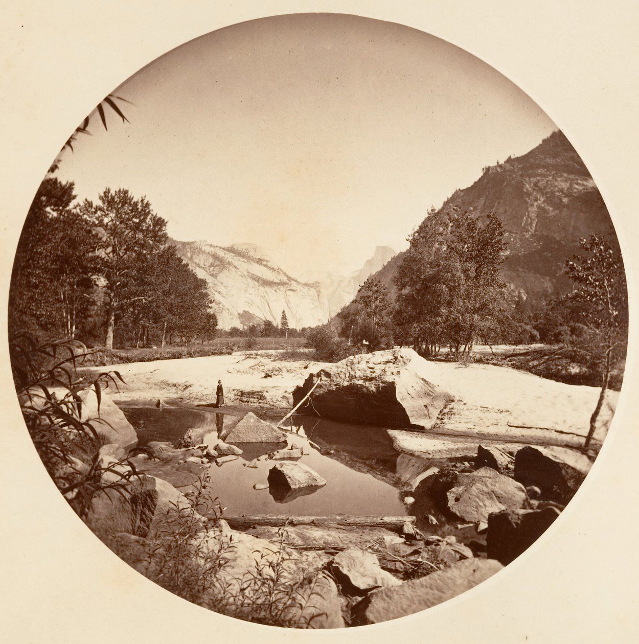 [Parque Nacional de Yosemite, Califórnia], c. 1878. de Carleton Emmons Watkins