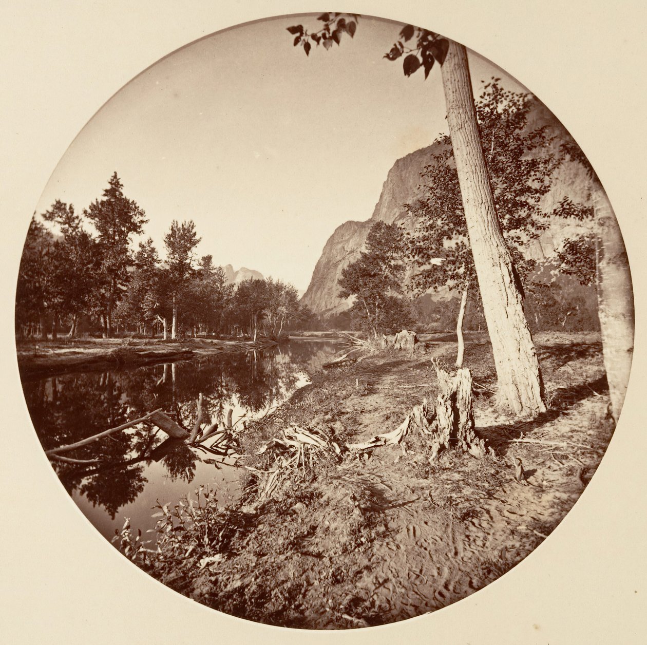 [Parque Nacional de Yosemite, Califórnia], c. 1878. de Carleton Emmons Watkins