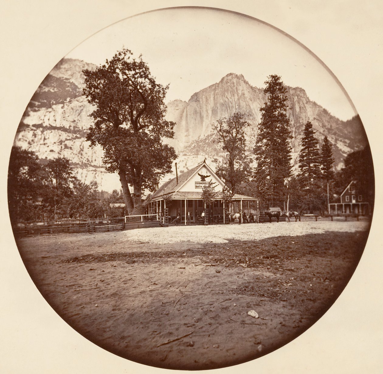 [Parque Nacional de Yosemite, Califórnia], c. 1878. de Carleton Emmons Watkins