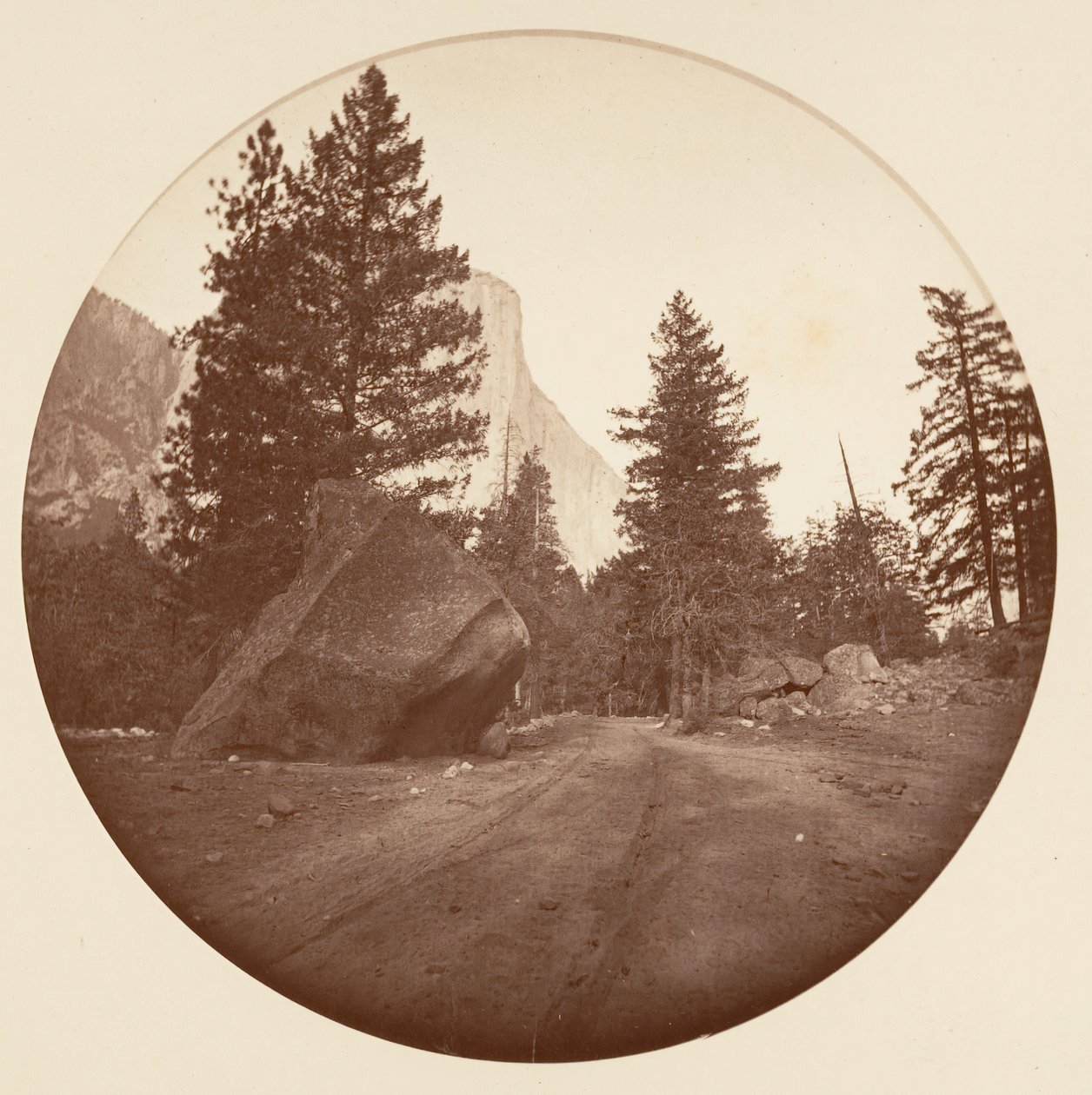 [Parque Nacional de Yosemite, Califórnia], c. 1878. de Carleton Emmons Watkins