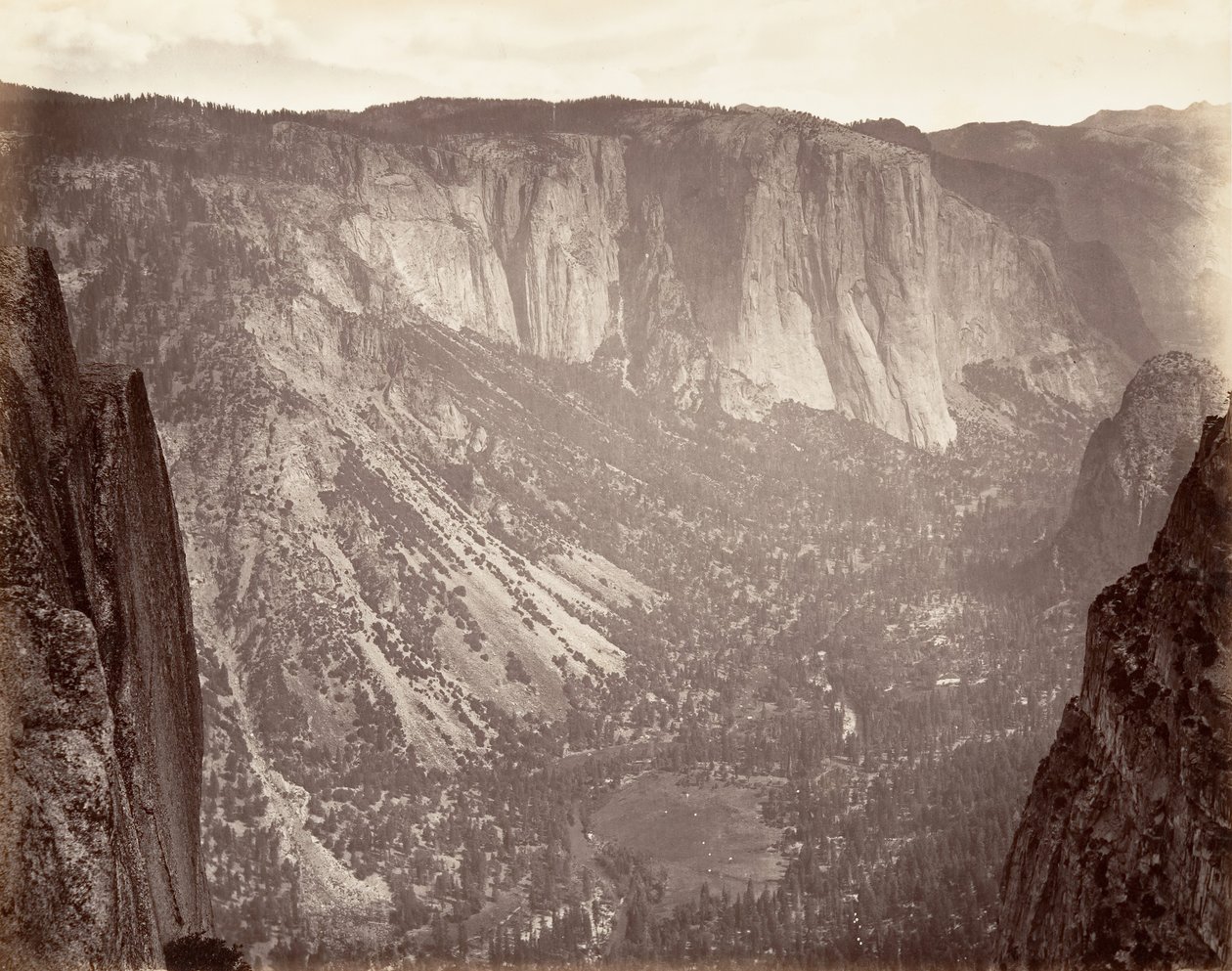 Vale de Yosemite, c. 1872, impresso ca. 1876. de Carleton Emmons Watkins