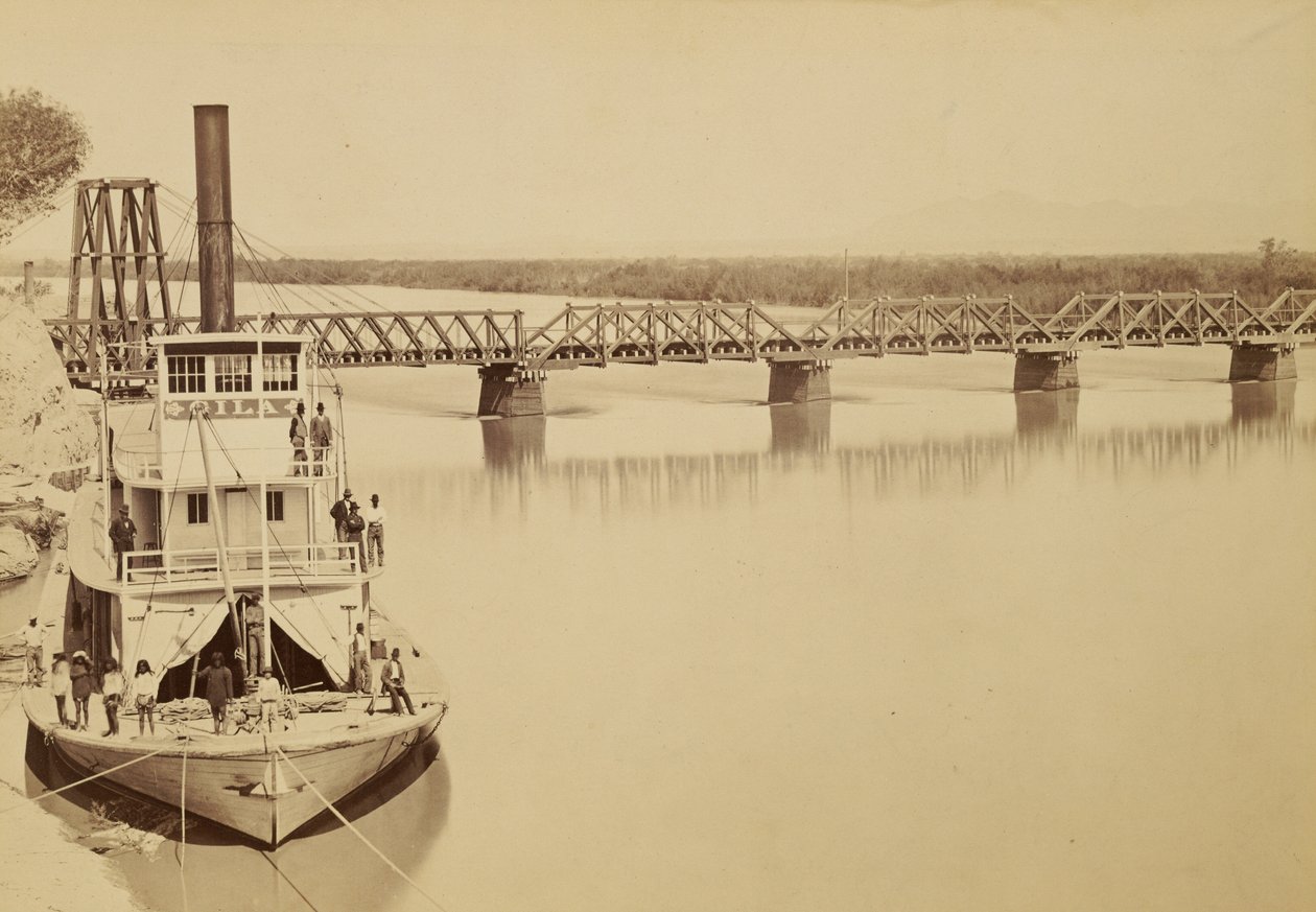 [Ponte sobre o Colorado em Yuma] de Carleton Watkins