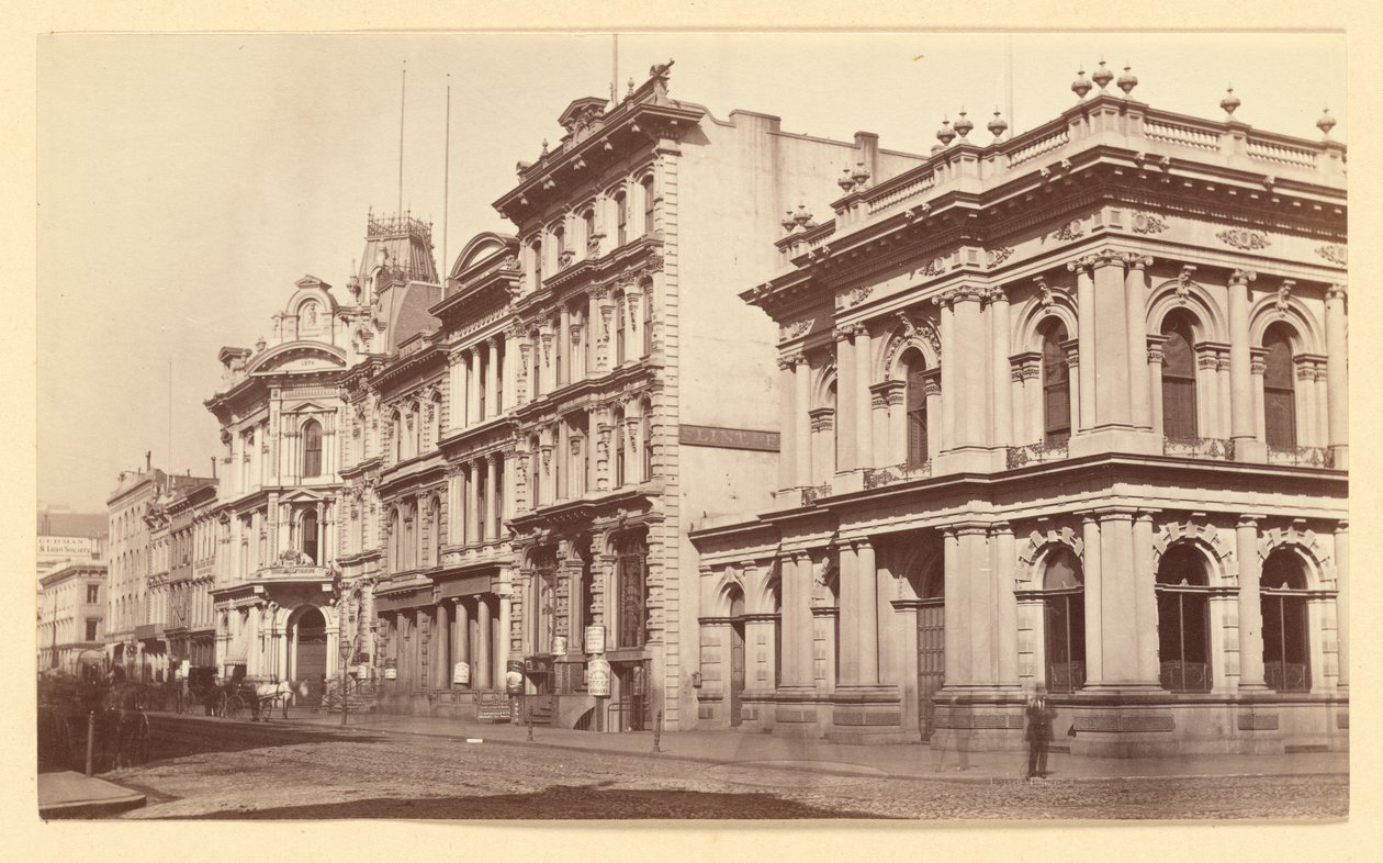 California Street, vista para leste, São Francisco de Carleton Watkins